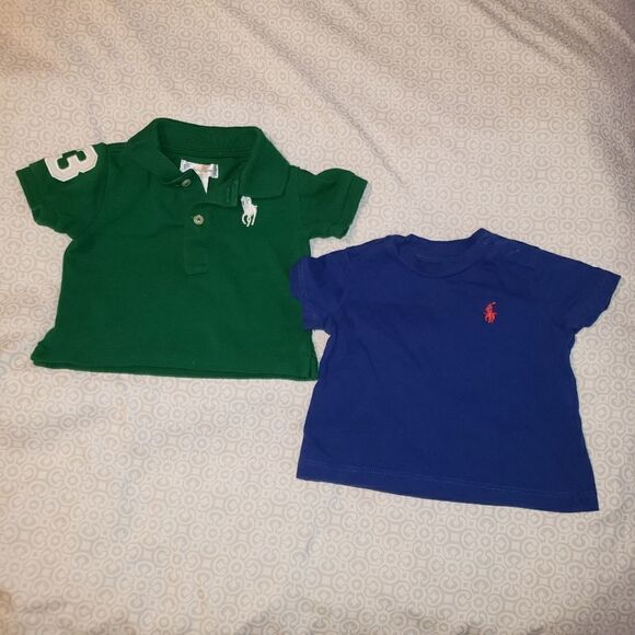 RALPH LAUREN POLO AND T SHIRT LOT SIZE 3 MONTHS - Picture 2 of 4